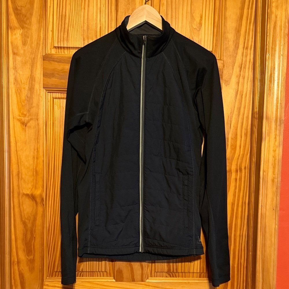 REI Women's Black Quilted Jacket with Full-Zip
